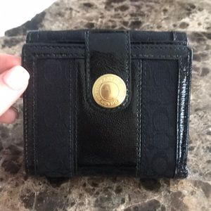 Coach black small wallet
